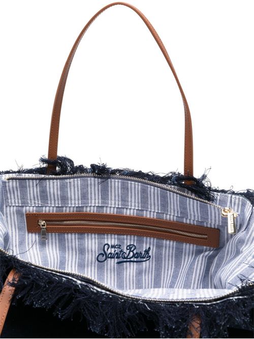 Borsa donna City Bag Fringe navy MC2 SAINT BARTH | CITY BAG FRINGE01031L